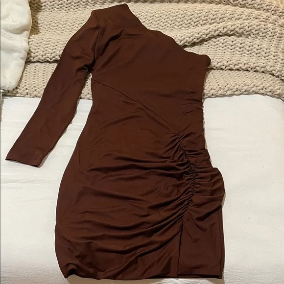 Amazon Brown Long Sleeve Dress - Picture 2 of 2